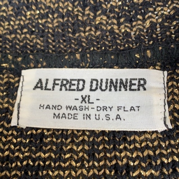 Alfred Dunner black and gold metallic sweater - Picture 7 of 8